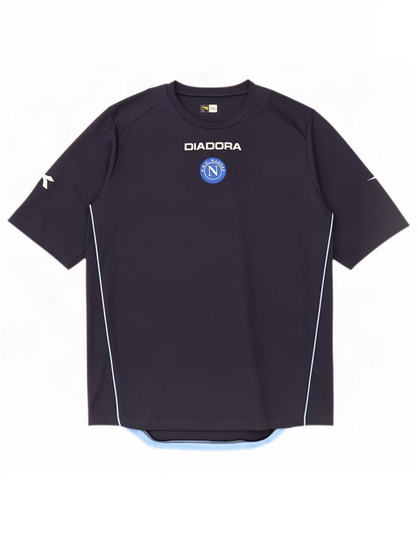 Мужская футболка Diadora с рисунком, верх 2XL, темно-синий, полиэстер