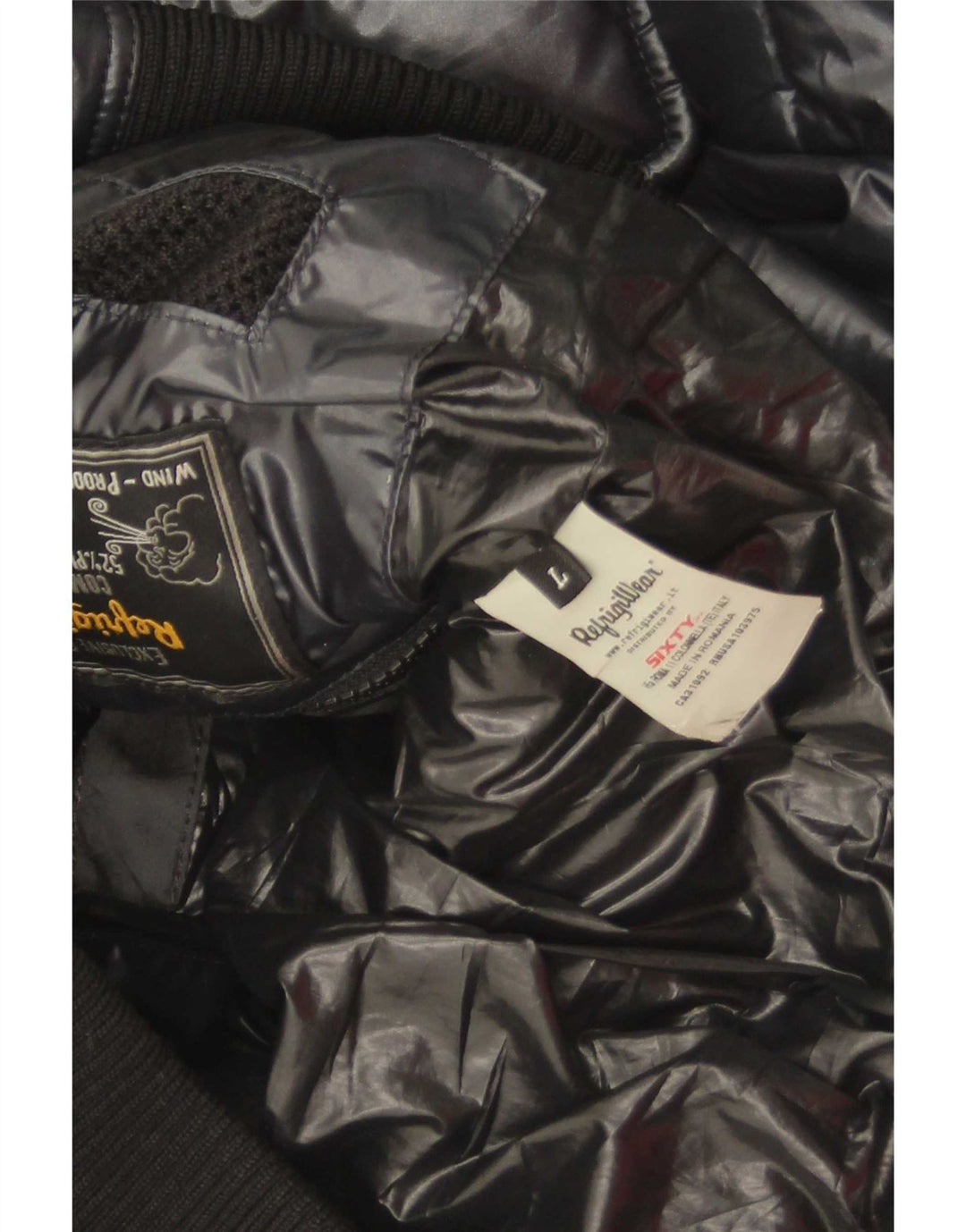 Мужская стеганая куртка Refrigiwear UK 40, большая, черная, полиэстер
