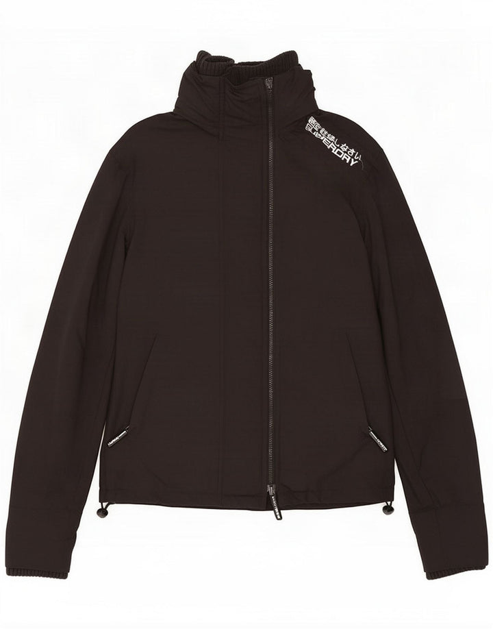 Superdry Мужская куртка-дождевик UK 36, маленькая, черная