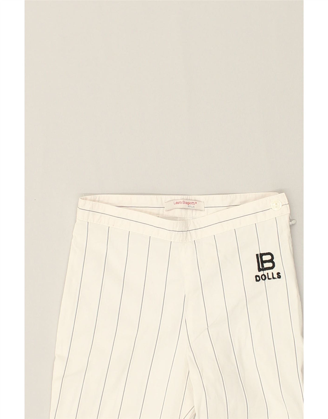 LAURA BIAGIOTTI Girls Flare Suit Trousers 7-8 Years W18 L19  White | Vintage Laura Biagiotti | Thrift | Second-Hand Laura Biagiotti | Used Clothing | Messina Hembry 