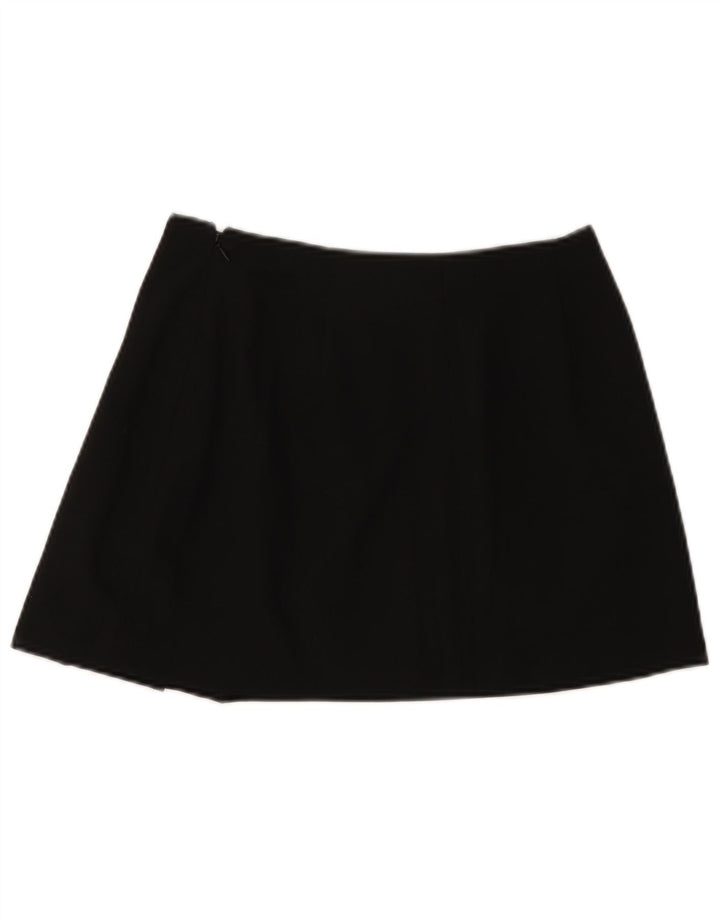 Женская мини-юбка Zara, маленькая W26, черная, полиэстер
