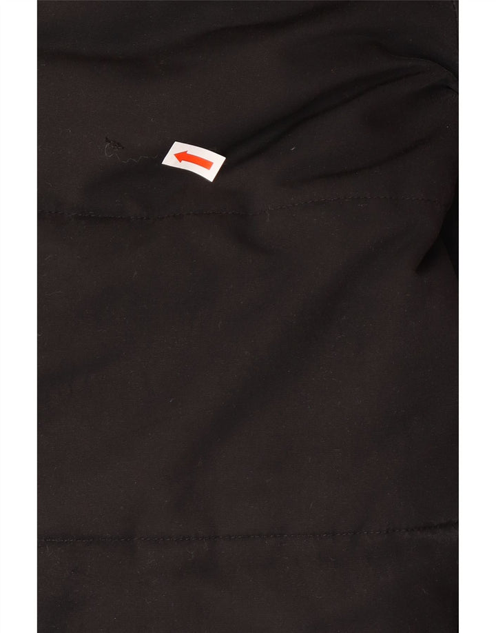 Женская стеганая куртка свободного кроя Superdry UK 10, маленькая черная зимняя