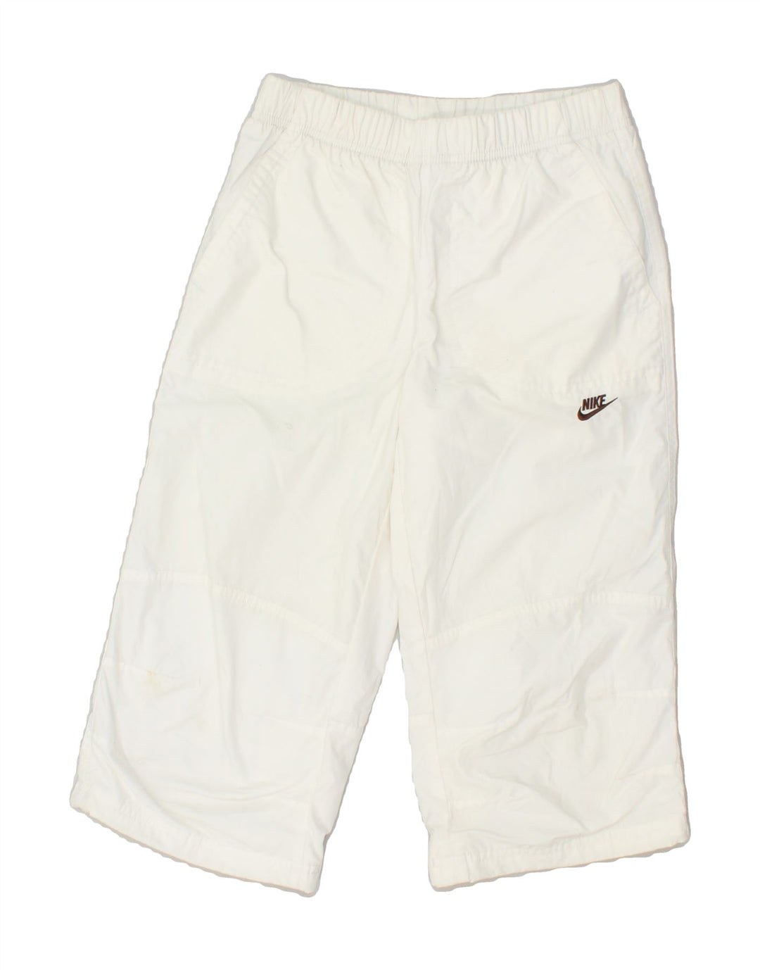 NIKE Girls Capri Tracksuit Trousers 10-11 Years Medium  White Polyester Vintage Nike and Second-Hand Nike from Messina Hembry 