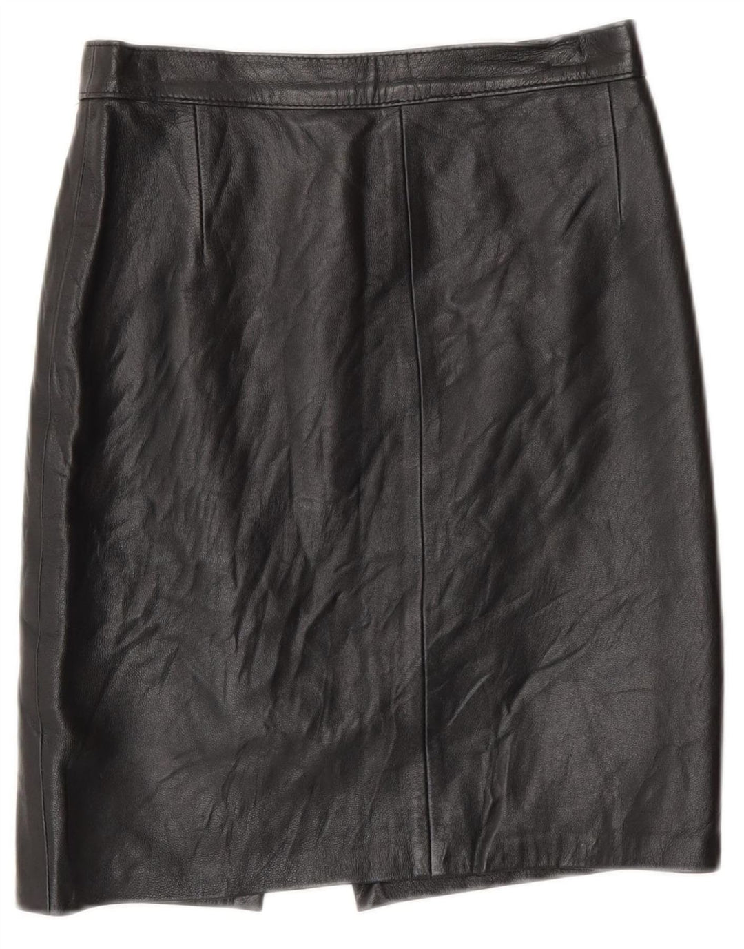 Винтажная женская кожаная юбка IT 42 Medium W26 Черная