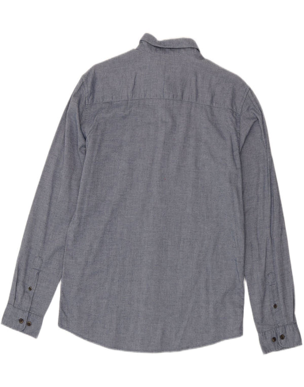 Мужская фланелевая рубашка Jack & Jones, большая синяя хлопковая елочка