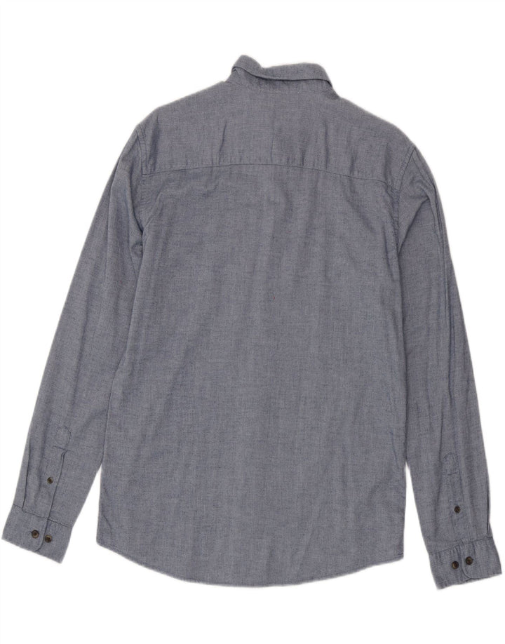 Мужская фланелевая рубашка Jack & Jones, большая синяя хлопковая елочка