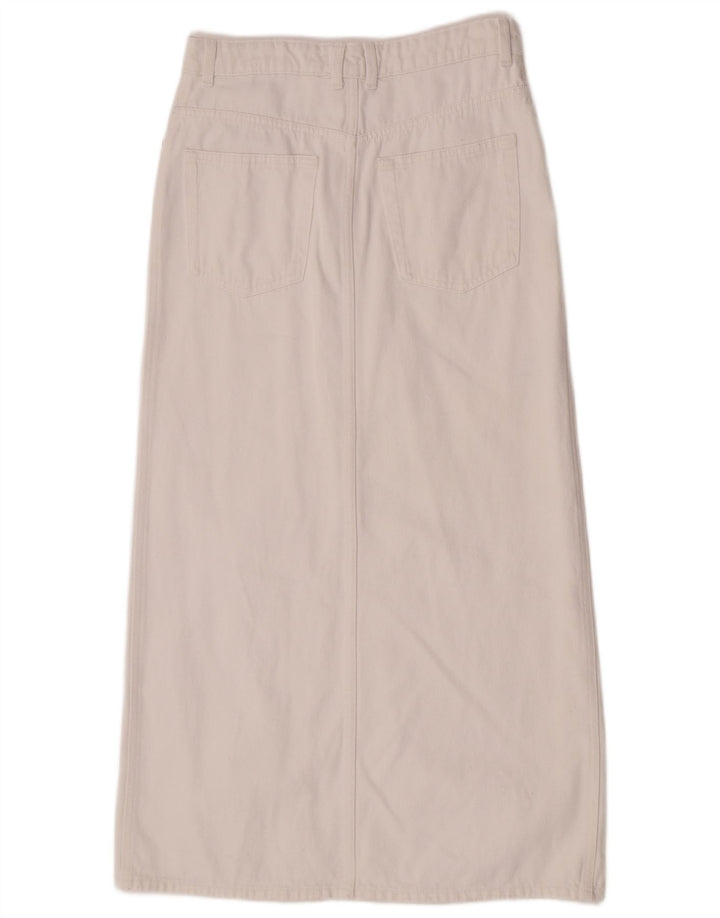 Женская джинсовая юбка Mango Medium W30, белый хлопок
