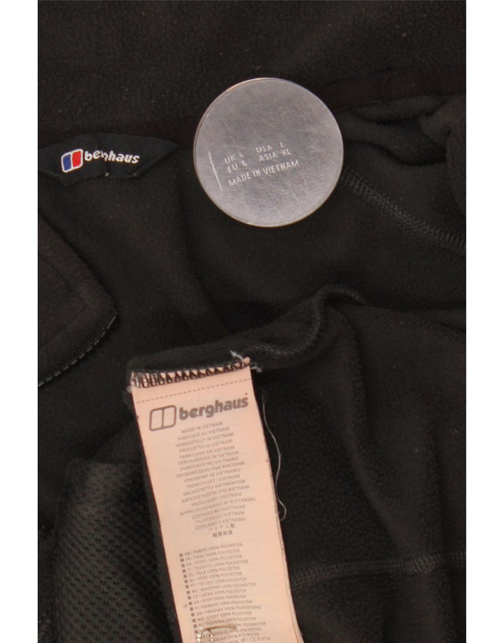 Мужская флисовая куртка Berghaus UK 40, большая черная, полиэстер