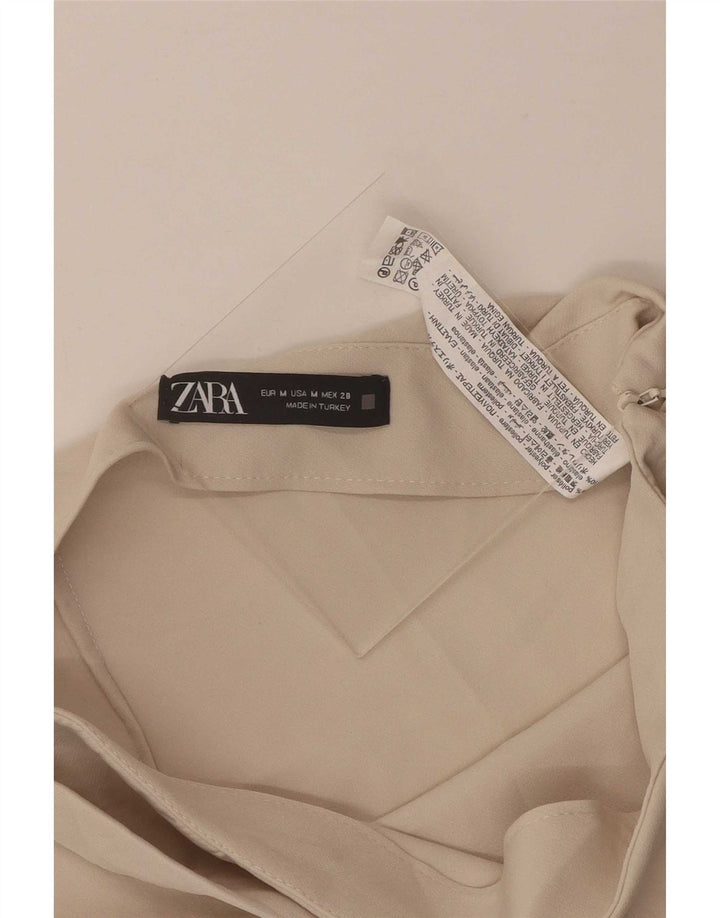 Женская мини-юбка Zara Medium W28, бежевый полиэстер