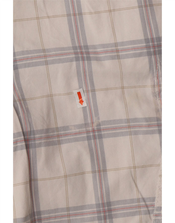 CALVIN KLEIN Мужские шорты карго W32, средний белый цвет, хлопок в клетку