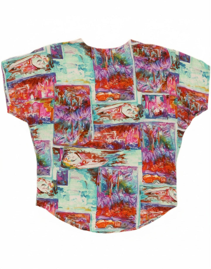 VINTAGE Womens Abstract Pattern Shirt Blouse UK 20 2XL Multicoloured Vintage Vintage and Second-Hand Vintage from Messina Hembry 