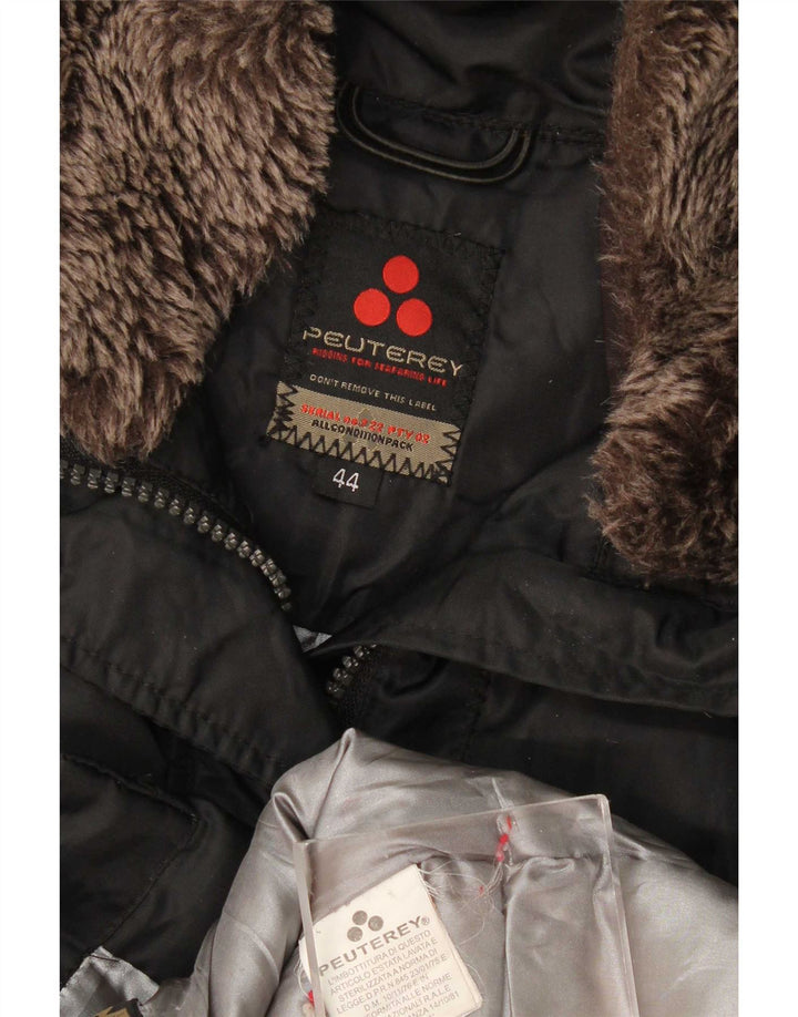 PEUTEREY Женская стеганая куртка IT 44 Medium Black Полиамид