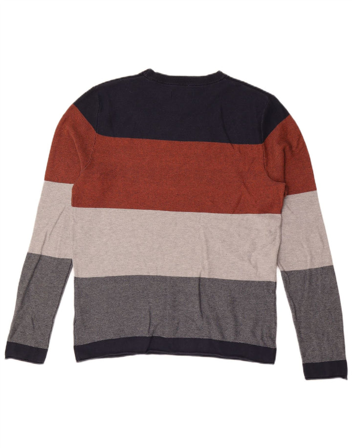 Мужской топ Jack & Jones из хлопка с длинными рукавами и средней разноцветной полоской
