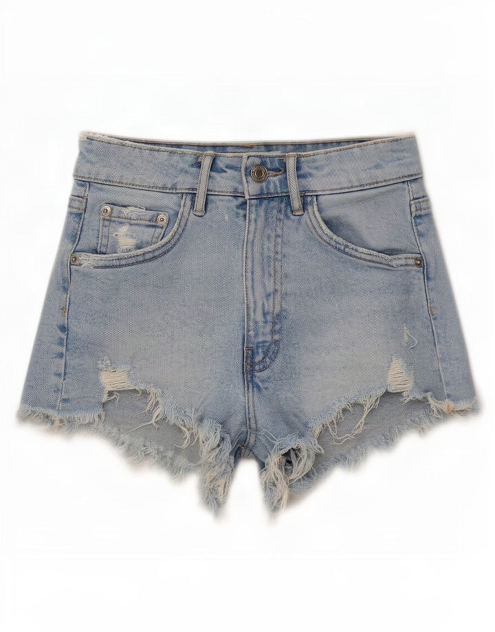 Женские джинсовые шорты Zara EU 32 2XS W22 Синие