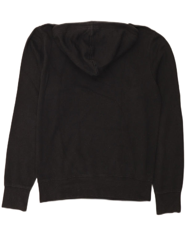 NEW BALANCE Mens Graphic Hoodie Jumper Small Black Cotton