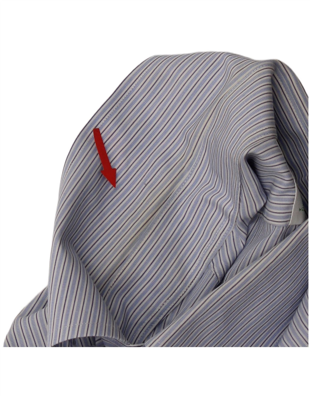 Мужская рубашка Brooks Brothers 346, размер 15, средний синий в полоску, хлопок
