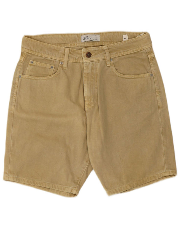 Мужские джинсовые шорты Zara EU 40 Medium W31 Бежевые, хлопок