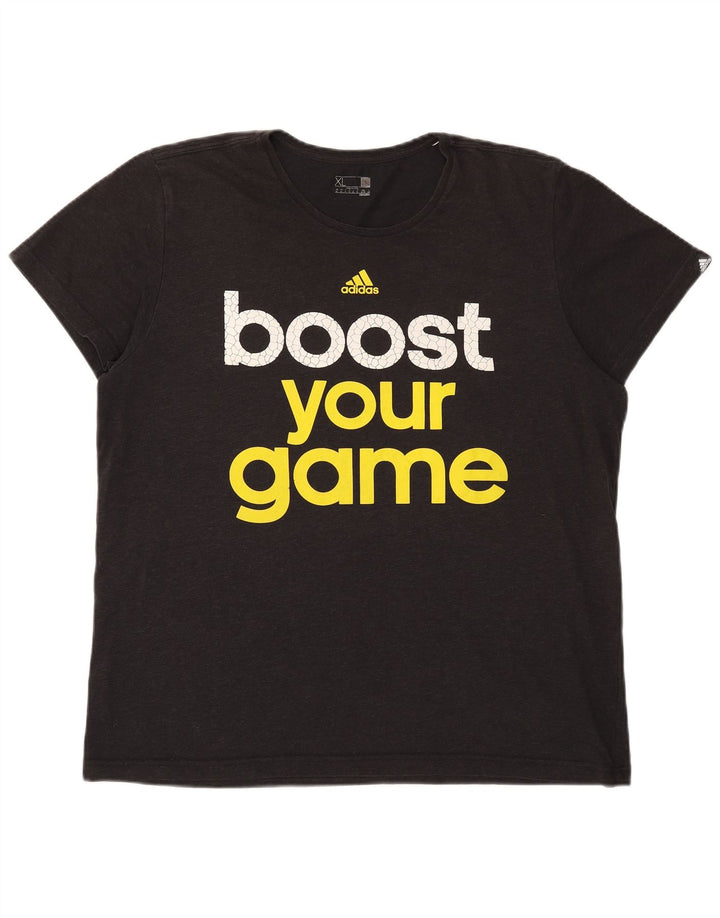 Мужская футболка Adidas Climalite с рисунком Top XL, черная