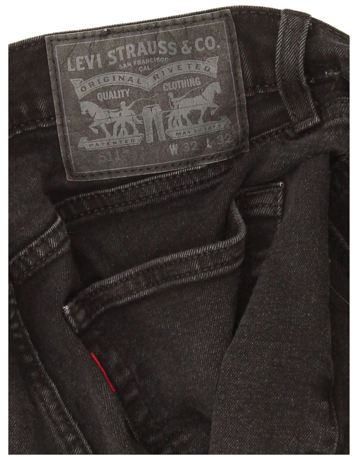 Мужские джинсы Levi's Slim 511 W32 L27, черный хлопок