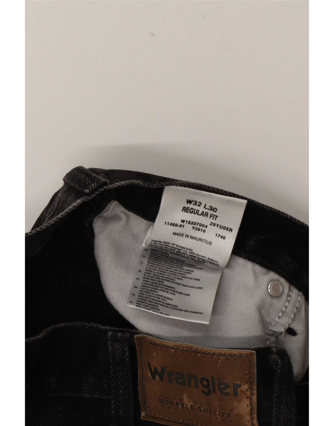Женские прямые джинсы Wrangler стандартного кроя W32 L30, серый хлопок