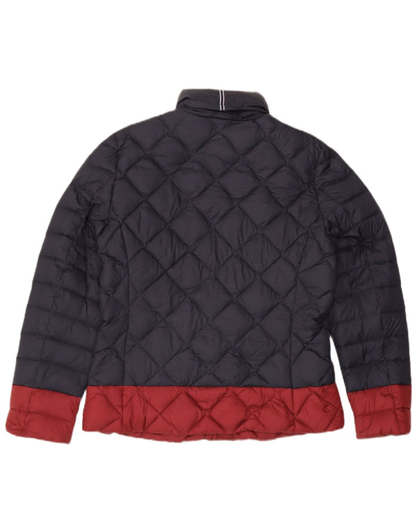 Женская стеганая куртка Tommy Hilfiger UK 18 XL Темно-синяя, нейлон с цветными блоками