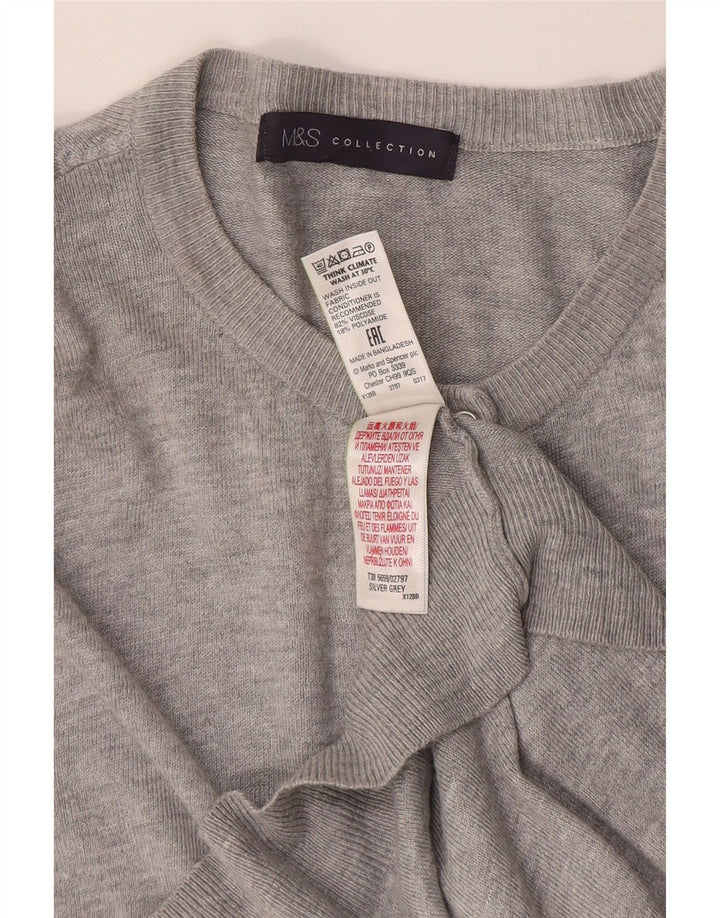 Женский кардиган Marks & Spencer UK 14 Средний Серый Вискоза