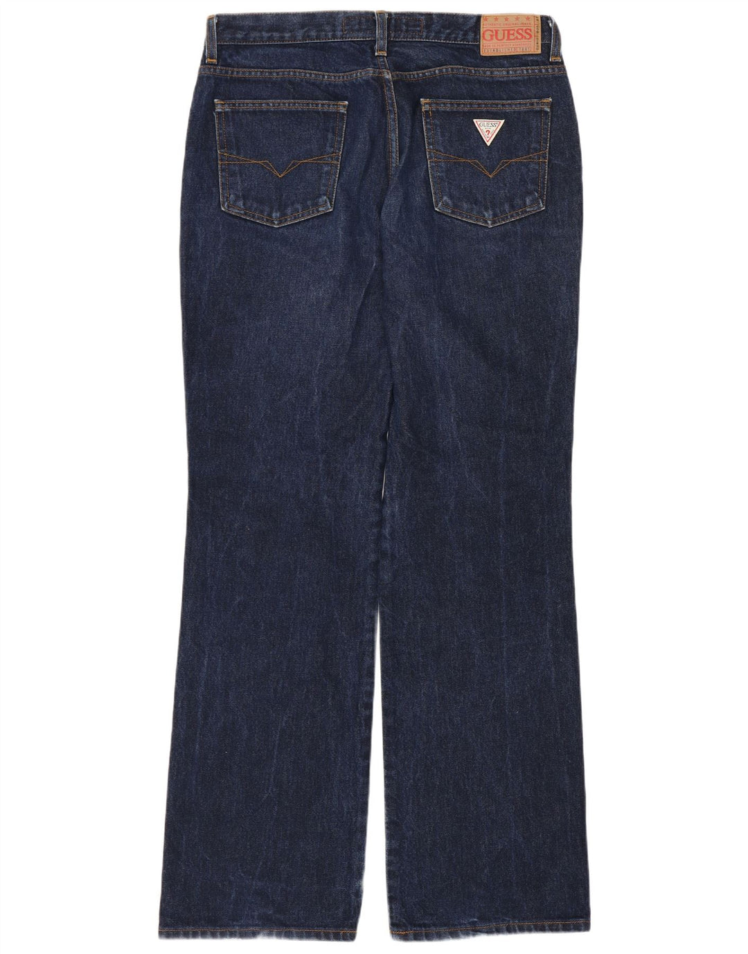 Мужские прямые джинсы Guess W32 L32 темно-синие, хлопок