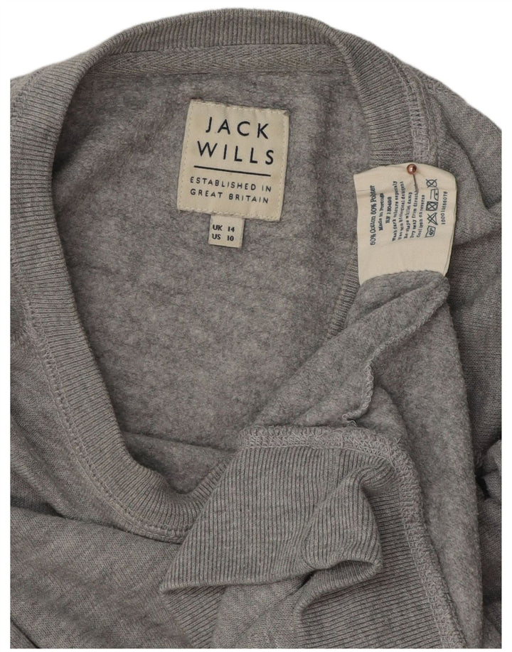 Женский свитер с рисунком JACK WILLS UK 14, большой серый в крапинку
