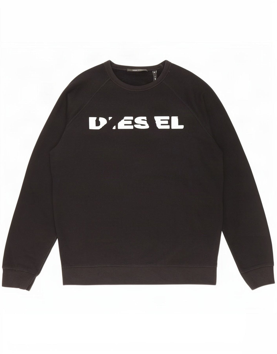 Мужской свитшот с рисунком Diesel, большой черный хлопковый джемпер