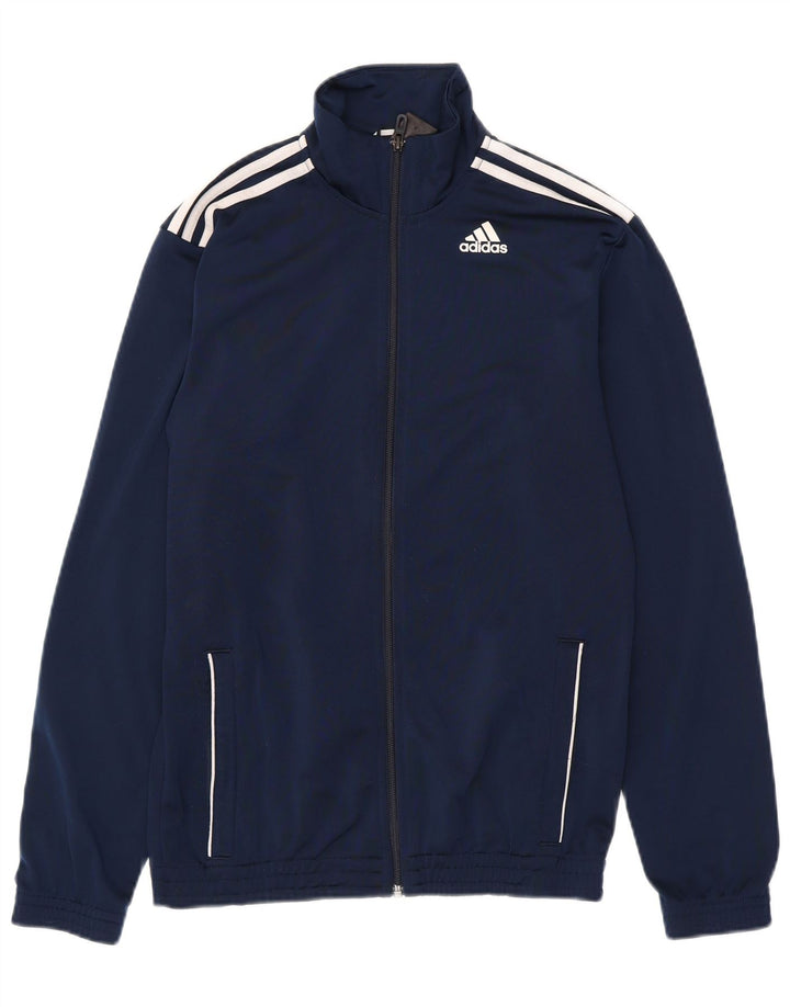 Мужская спортивная куртка Adidas UK 36/38, маленький темно-синий полиэстер