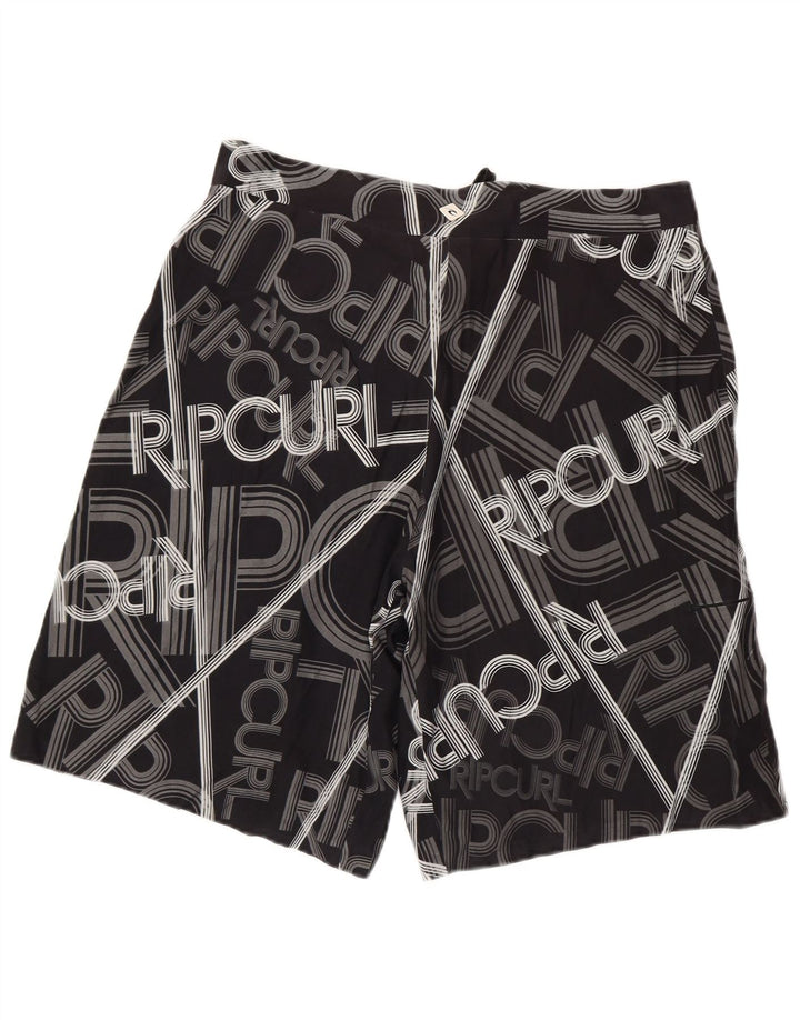 Мужские шорты для плавания RIP CURL с рисунком, большие черные