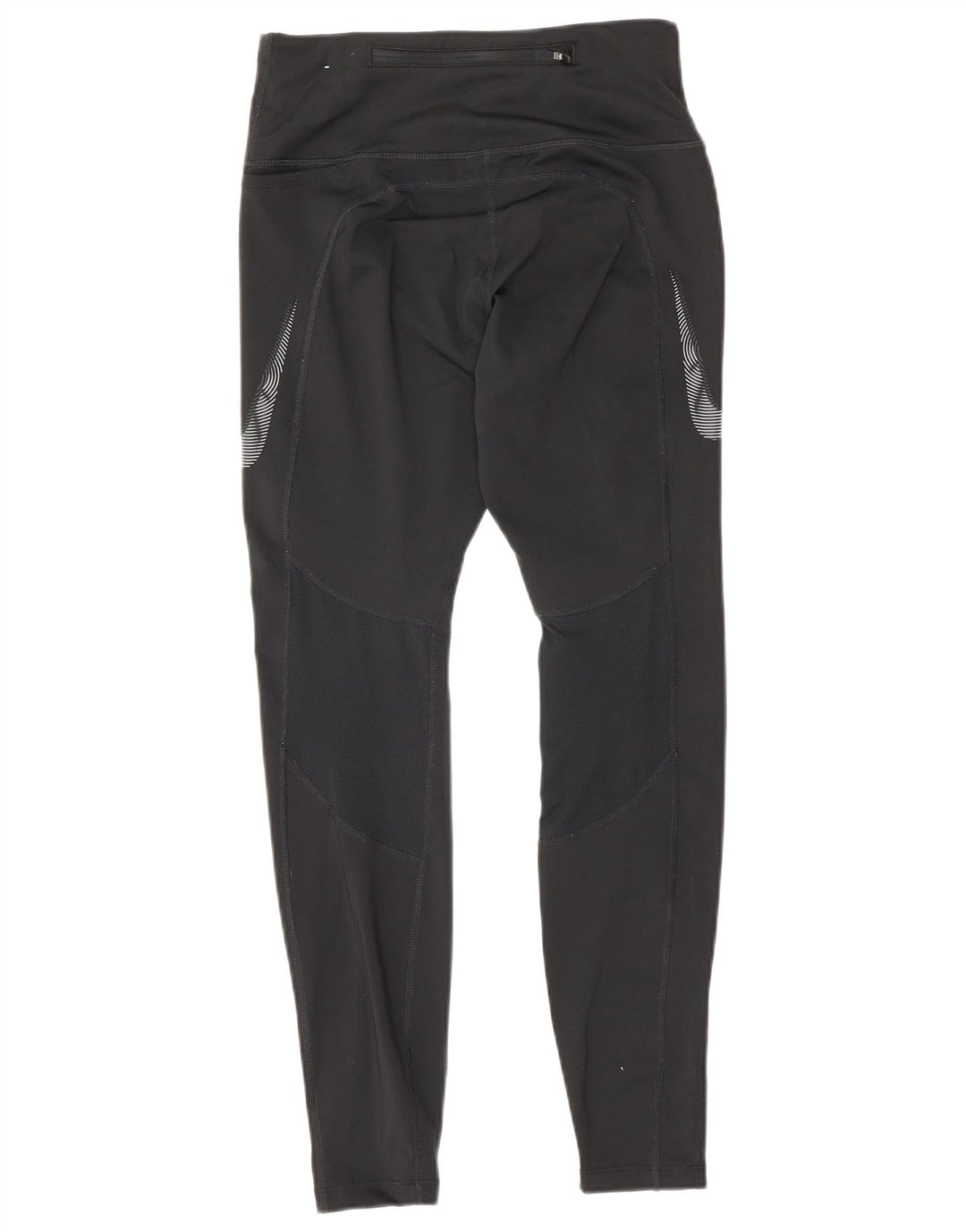 Женские леггинсы Nike Dri Fit UK 8, маленькие черные, полиэстер с цветными блоками