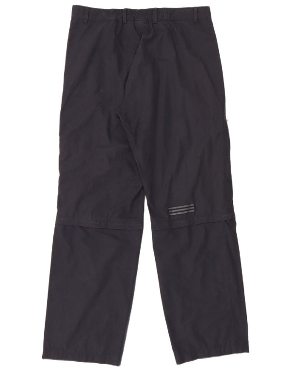 Мужские прямые брюки-карго Adidas Medium W32 L31 Темно-синий полиэстер