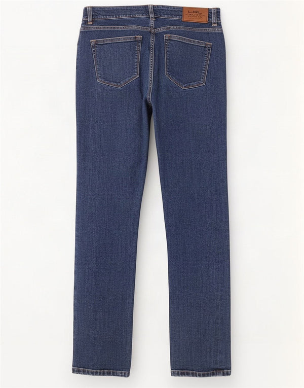 Женские прямые джинсы Ralph Lauren, США 4, маленькие, W26 L30, синие, хлопок
