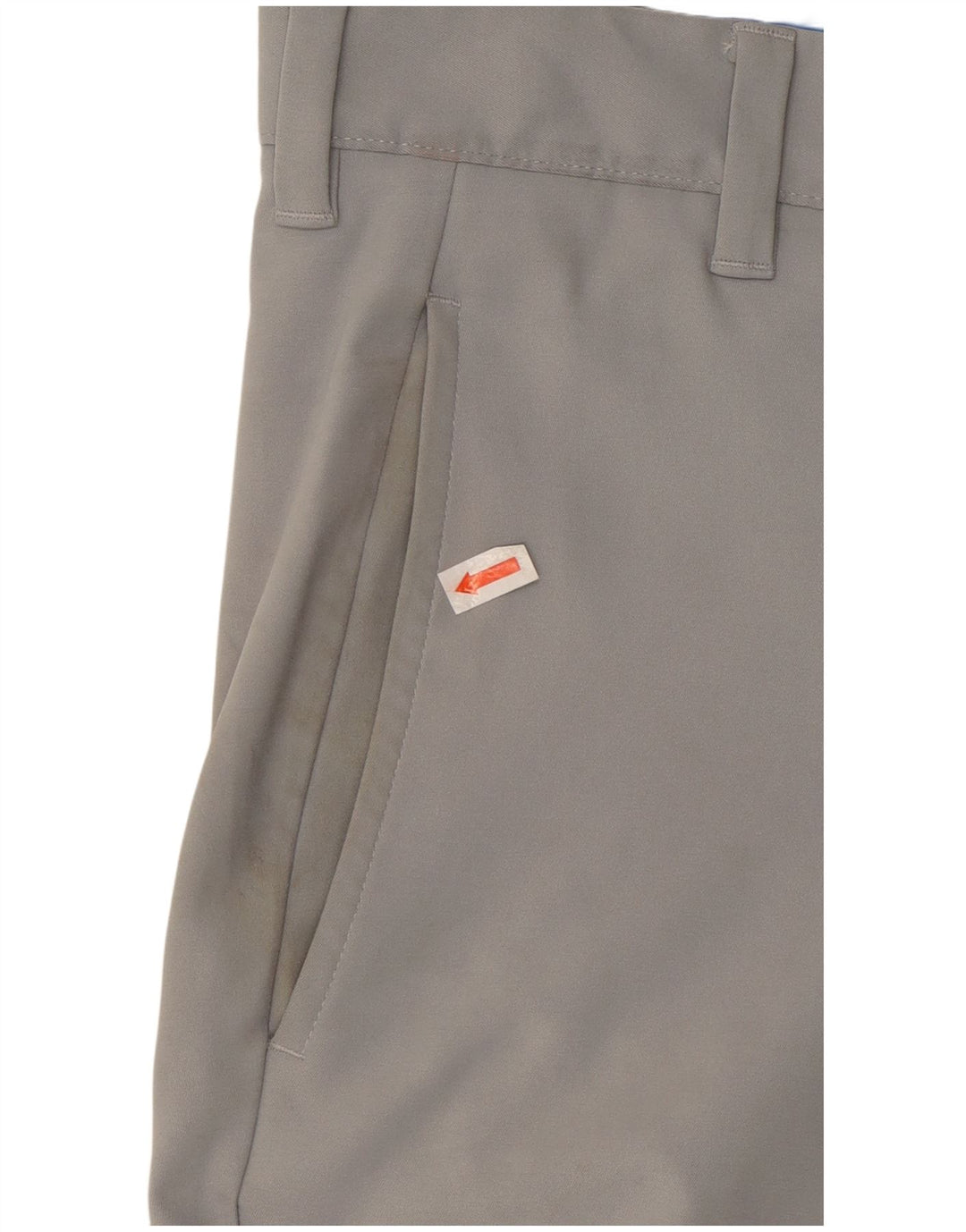 ADIDAS Mens Straight Chino Trousers W30 L30 Grey Polyester