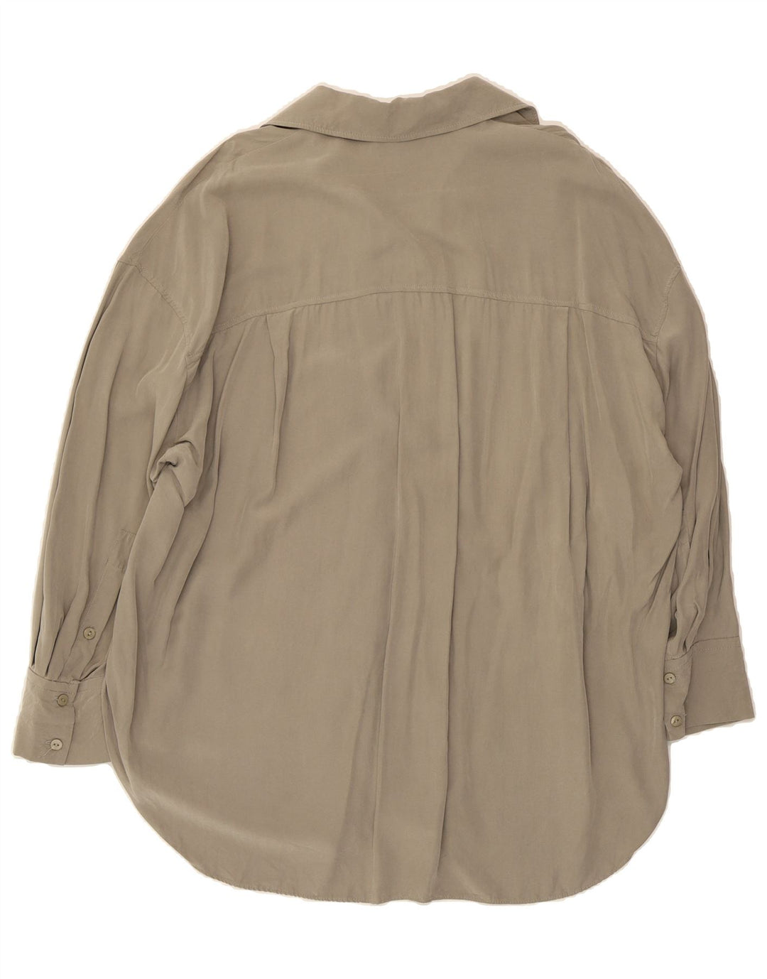 ZARA Womens Oversized Shirt Dress UK 10 Small Grey Modal Vintage Zara and Second-Hand Zara from Messina Hembry 