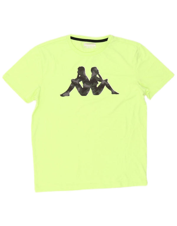Kappa Mens Graphic T-Shirt Top Medium Green