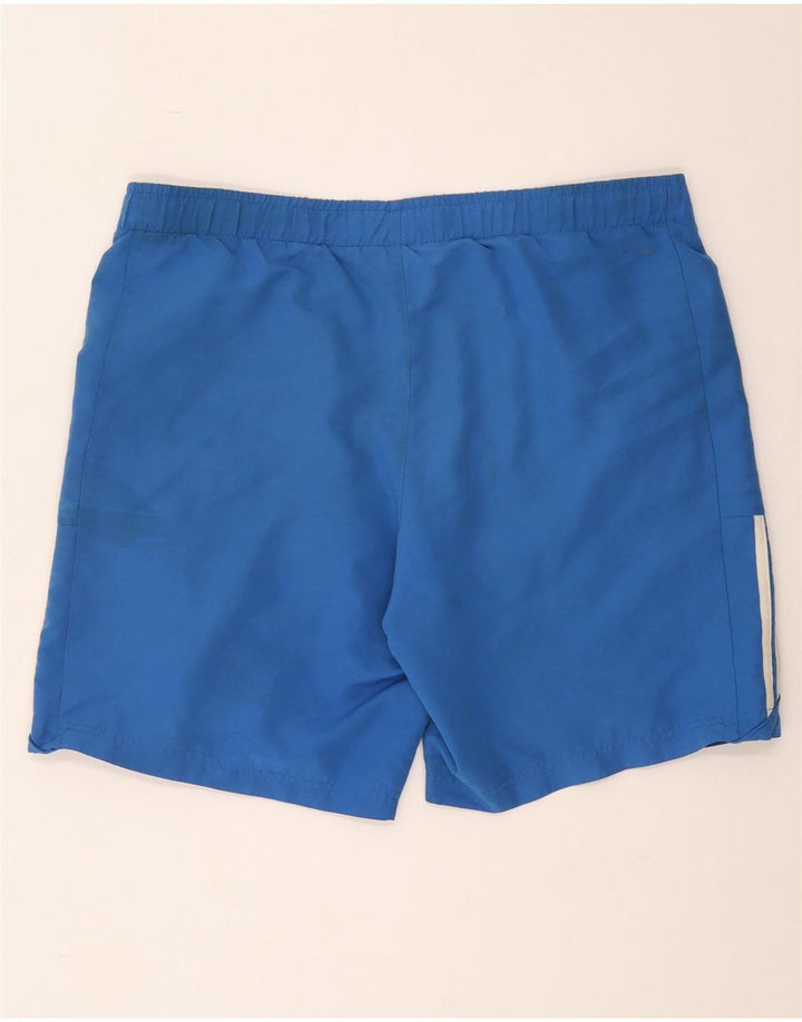 Мужские спортивные шорты Adidas Climalite, большие синие, полиэстер