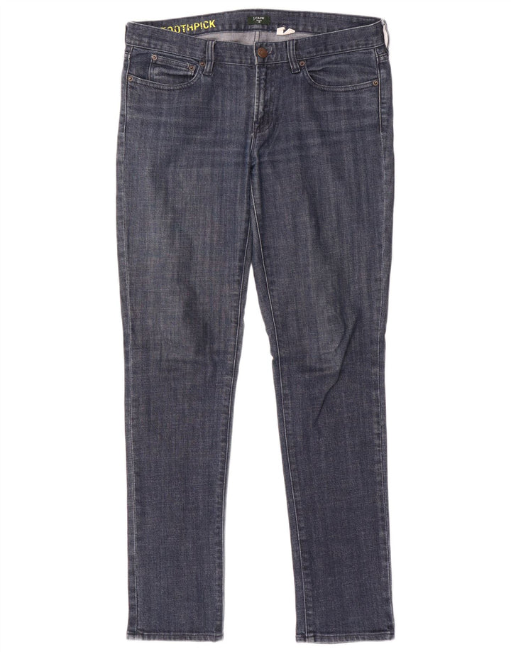 Женские узкие джинсы J. Crew Toothpick W30 L33, синие, хлопок