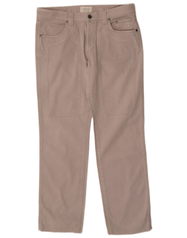 Мужские узкие повседневные брюки Jeckerson W38 L31, бежевый хлопок