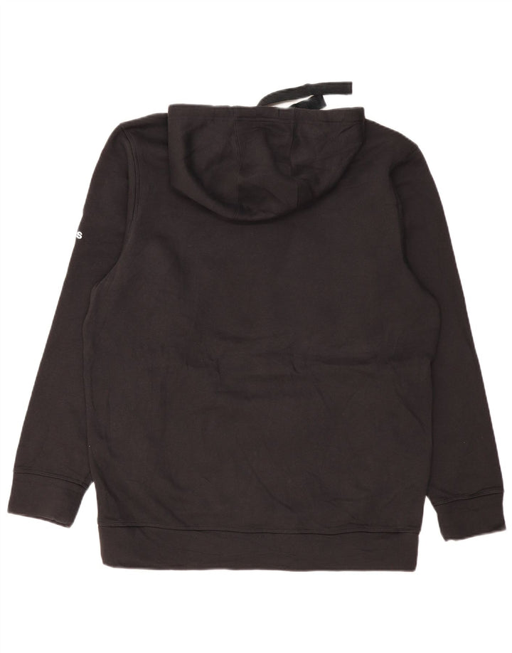 Мужской джемпер с капюшоном ADIDAS Raiders, большой черный, хлопковый