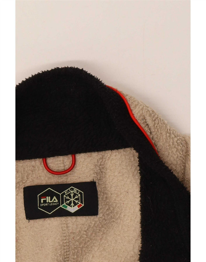 Fila Мужская Флисовая Куртка UK 40 Большая Бежевая