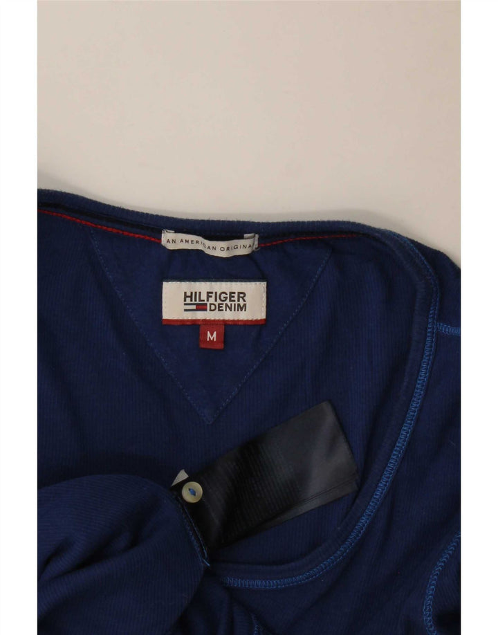 Женский топ Tommy Hilfiger с длинным рукавом UK 12, средний, темно-синий