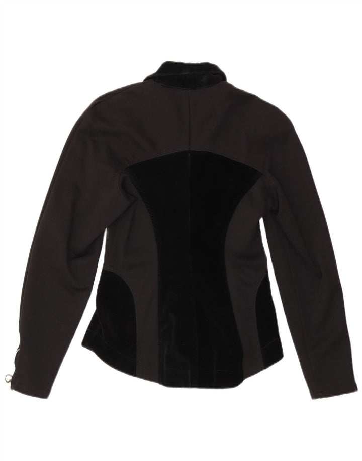 Женская блузонная куртка Maille UK 8, маленькая, черная, нейлон с цветными блоками