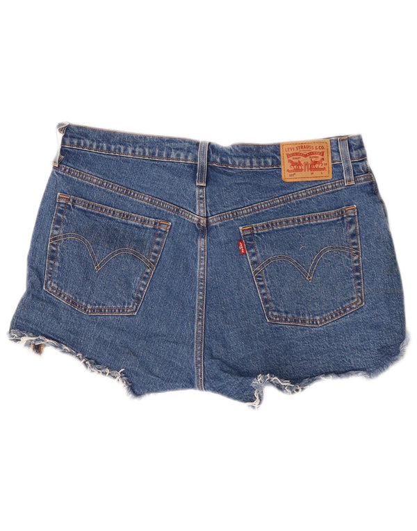 Женские джинсовые шорты Levi's 501 W32, большие синие, хлопок