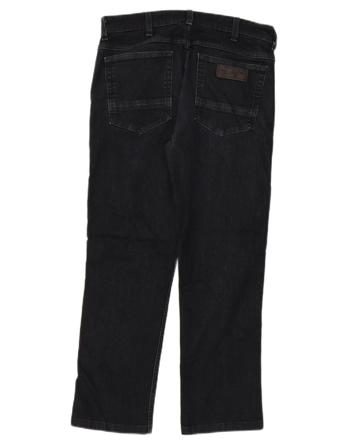 Мужские прямые джинсы Wrangler W32 L28, черный хлопок