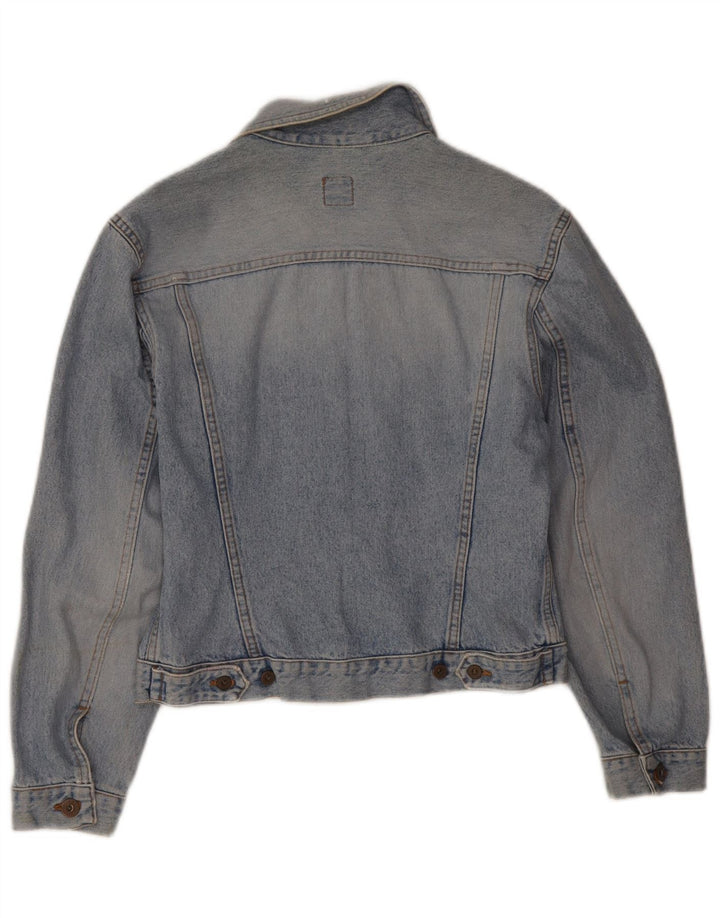 Guess Женская джинсовая куртка UK 14, большой синий хлопок