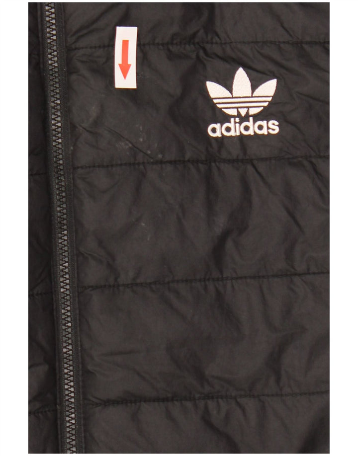 Мужской жилет с подкладкой Adidas UK 38, средний черный из полиамида