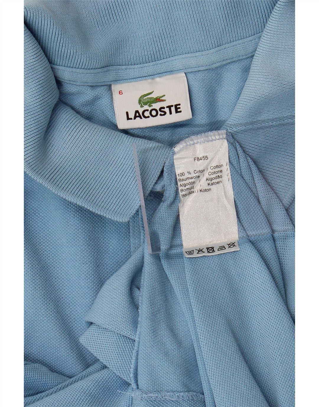 Мужская рубашка-поло LACOSTE, размер 6 XL, синяя, хлопок