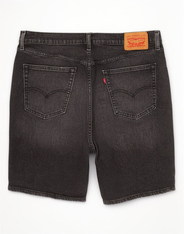 Мужские джинсовые шорты Levi's 541 W36, большие черные, хлопок